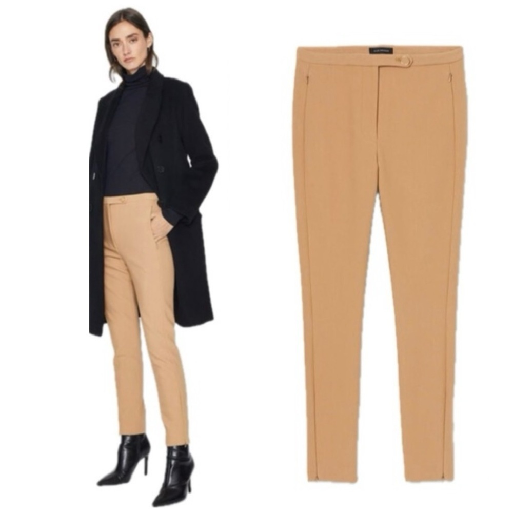 NWT Club Monaco Tab Front Trouser Pants in Camel